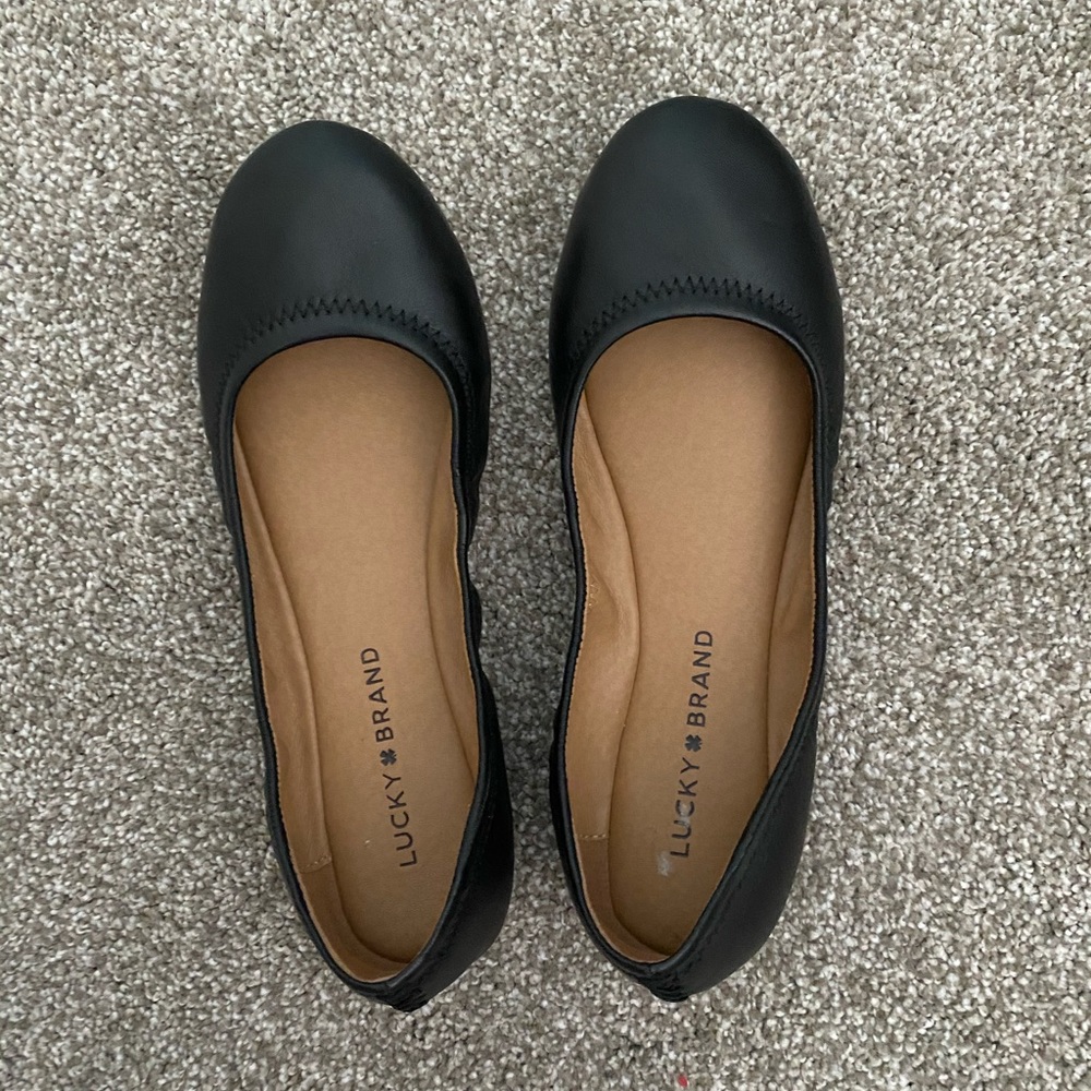 Lucky Brand Black Ballet Flats